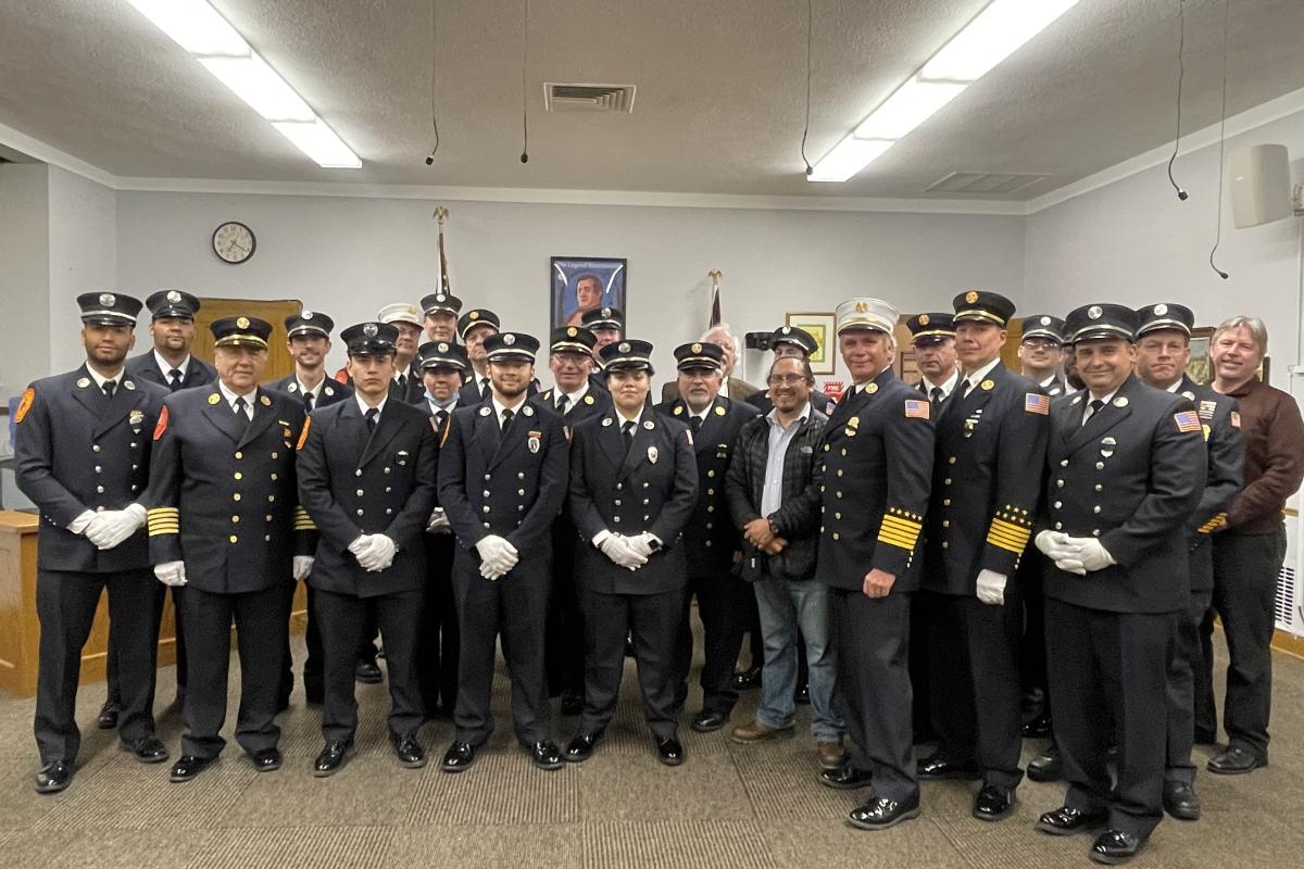 Group Photo of Sworn-In Officers 1