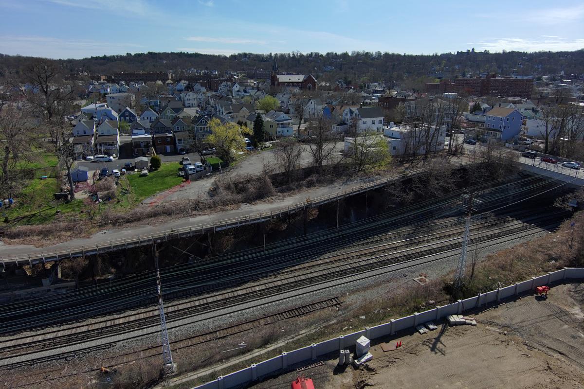 D1 Viaduct From Above Before Demolition