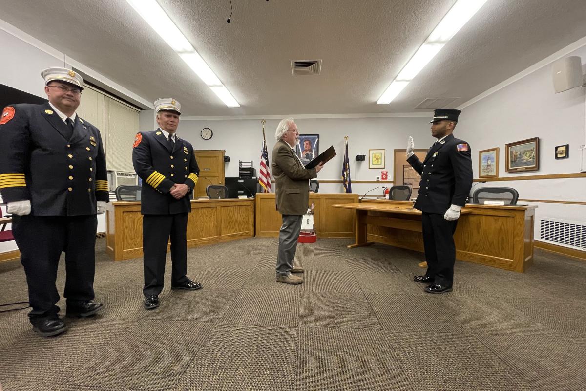 Room Where Officers Are Being Sworn In 2